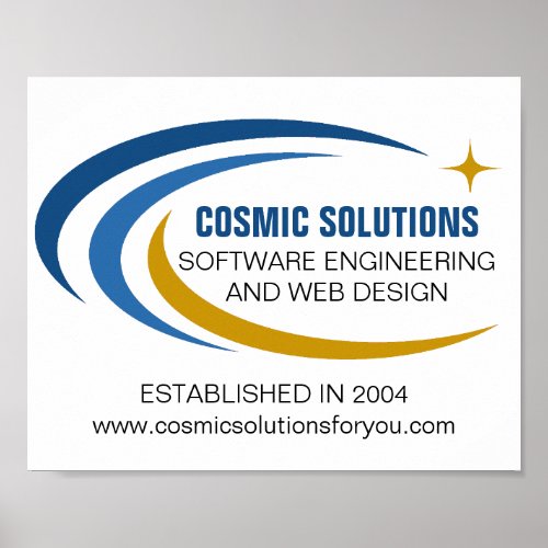 Cosmic Software Engineer Computer Technology Poster