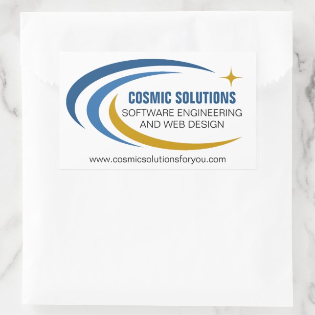 Cosmic Software Engineer Computer Technology Rectangular Sticker (Bag)