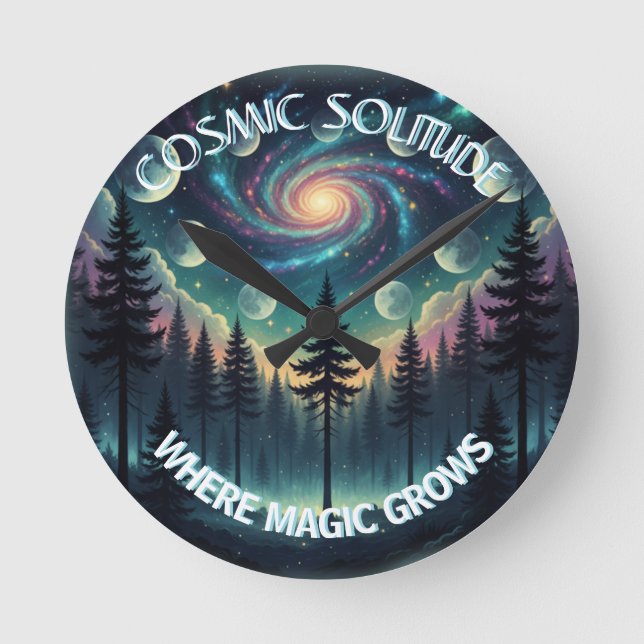 Cosmic Solitude Galaxy Forest •Phases (NO NUMBERS) Round Clock (Front)