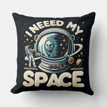 Cosmic Solitude Throw Pillow by Godsblossom at Zazzle