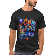 Cosmic Solo Alien Guitar Player Space Music Art