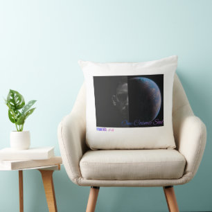 Cosmic Soul Pillow, Galaxy Universe Celestial Spac Throw Pillow