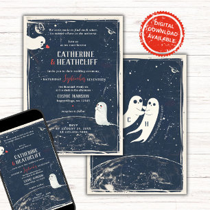Cosmic Soulmates Wedding Invitation