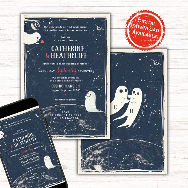 Cosmic Soulmates Wedding Invitation (Creator Uploaded)