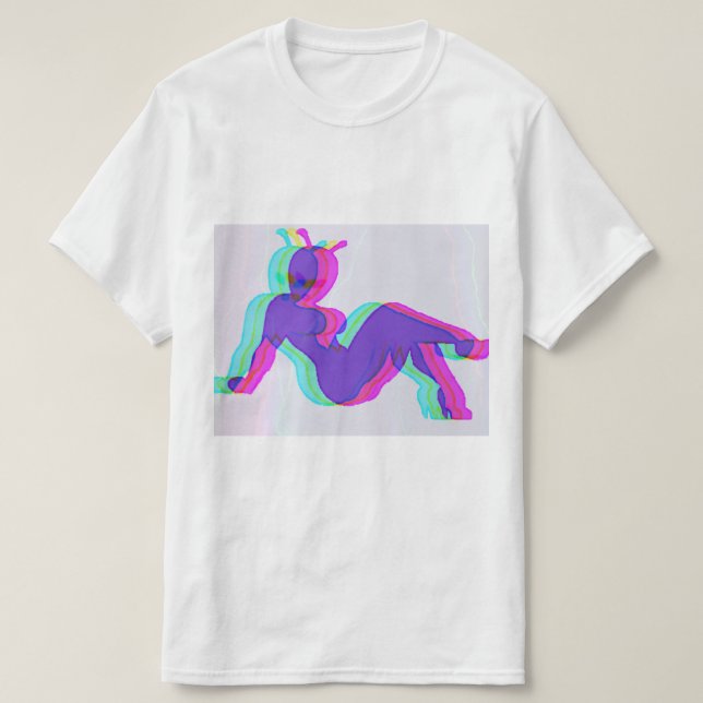 Cosmic Space Babe T-Shirt (Design Front)