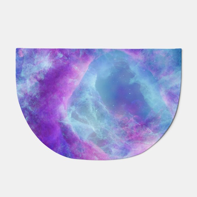 Cosmic Space Haze Abstract Rendering Doormat (Front)