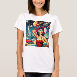 Cosmic Space Illustration T-Shirt