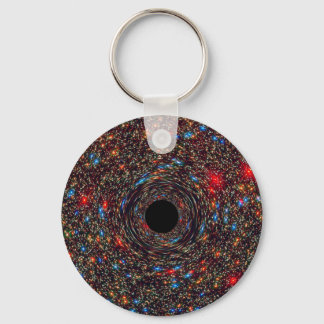 Cosmic Space Nebula Keychain - Galaxy Art Key Ring