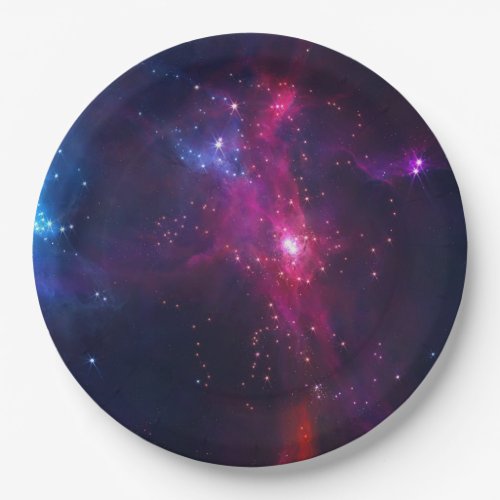 Cosmic Space Stars and Nebula Paper Plates