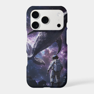Cosmic Space Whale and Astronaut Nebula Phone Case
