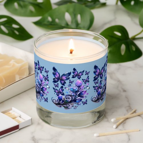 Cosmic Sparkle Butterflies Blue Scented Candle
