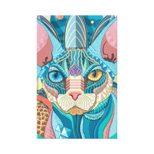 Sphynx Cat Art Wall Decor Zazzle