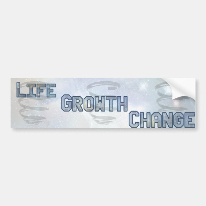 Cosmic Spiral Life Growth Change Bumper Sticker