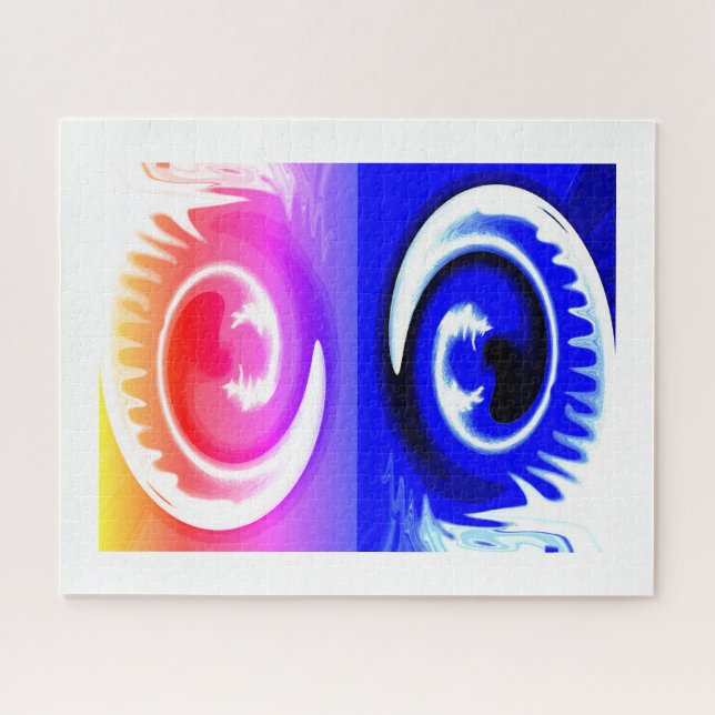 Cosmic spirits dancing art jigsaw puzzle (Horizontal)