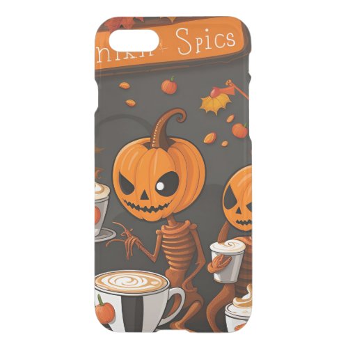 Cosmic Spooky Alien Pumpkin Party iPhone SE87 Case