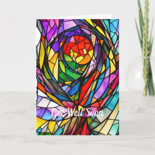 Cosmic Stained Glass Design Card