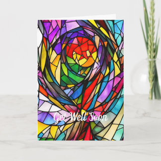 Cosmic Stained Glass Design Card