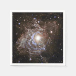 Cosmic Star Holiday Wreath Napkins
