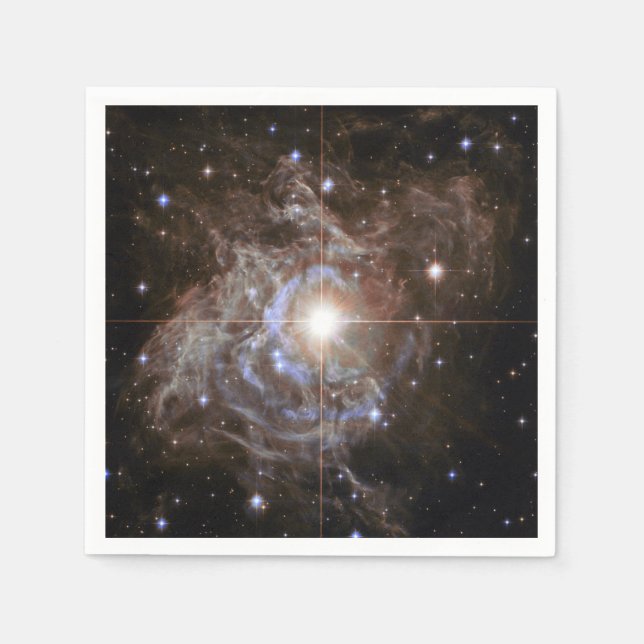 Cosmic Star Holiday Wreath Napkins (Front)