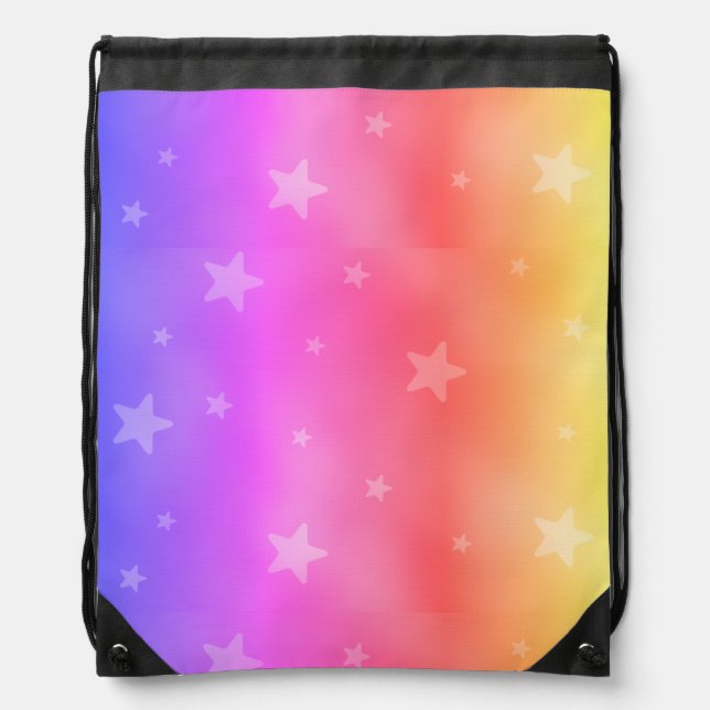 Cosmic Star Universe Twilight Rainbow Galaxy Bag (Front)