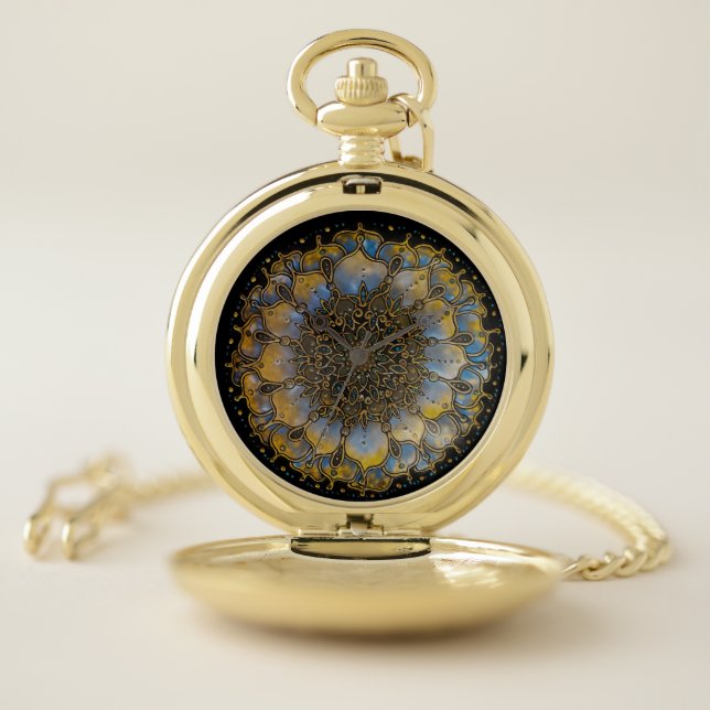 Cosmic StarDust Pocket Watch by JulieAnn Stricklin (Inside)