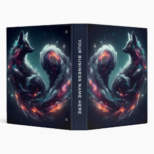 Cosmic Starlight Fox Spirit Fantasy Animal 3 Ring Binder