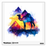 Cosmic Starry Night Egyptian Camel Landscape Wall Decal