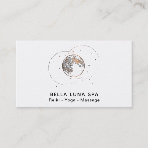  Cosmic Stars Moon Rings Universe Lunar Shaman Business Card