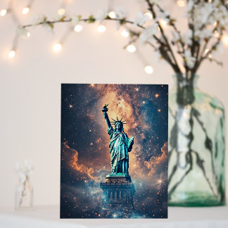 Cosmic Statue of Liberty Poster