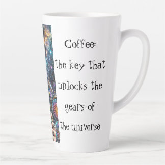 "Cosmic Steampunk Latte Mug