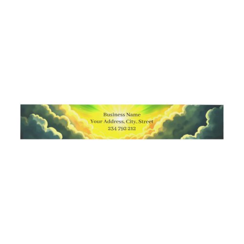 Cosmic Steampunk Snailbird – Neon Dream Creature.  Invitation Belly Band