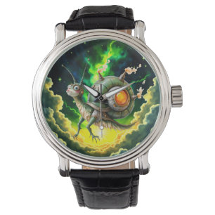 Cosmic Steampunk Snailbird – Neon Dream Creature. Watch