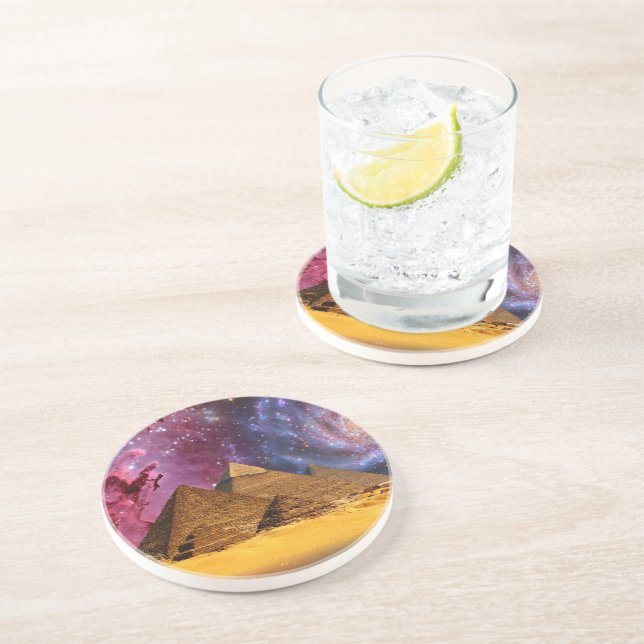 cosmic storm above egypt coaster (Side)