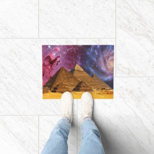 cosmic storm above egypt doormat
