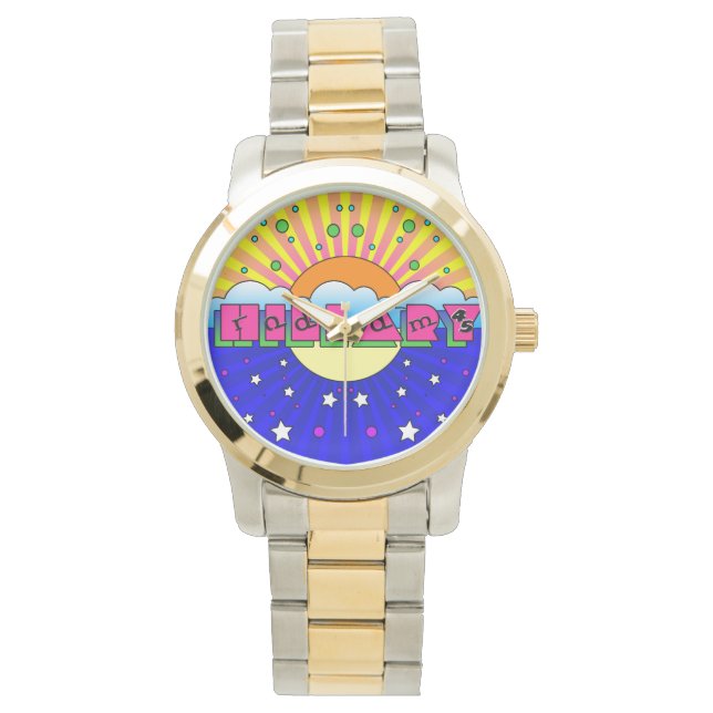 Cosmic Style Hillary Celebration Poster Watch (Front)