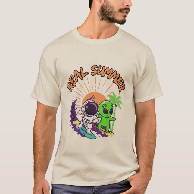 Cosmic Summer Adventure T-Shirt (Front)