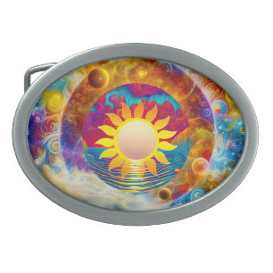 Cosmic Sun Belt Buckle