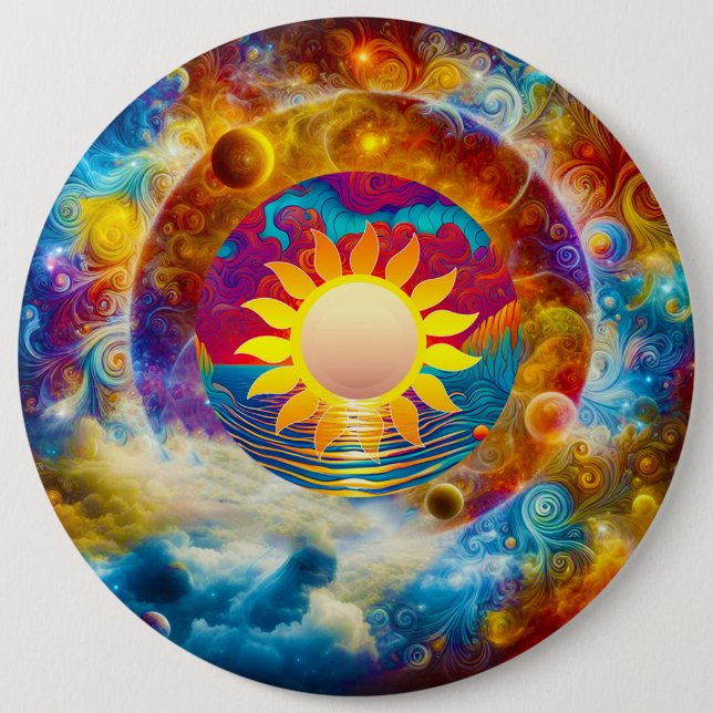 Cosmic Sun Button (Front)