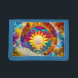 Cosmic Sun Trifold Wallet<br><div class="desc">A sun shining in the cosmic universe</div>