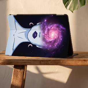Cosmic Surrealism Dynamic Swirling Galaxy Print iPad Mini Cover