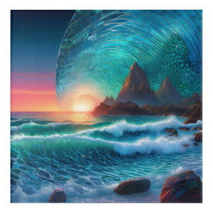 Cosmic Swells Seascape Acrylic Print