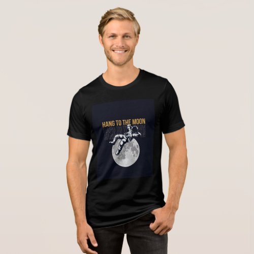 Cosmic Swing Astronaut T_Shirt  Embrace the Space Tri_Blend Shirt