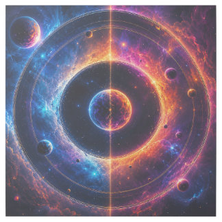 Cosmic Symphony Celestial Orbits and Nebulae Dance Gallery Wrap