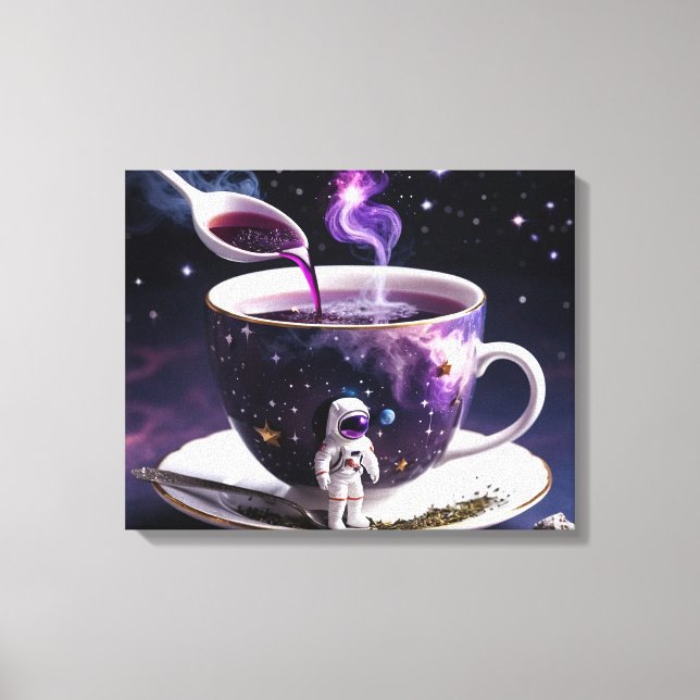 Cosmic Tea Party Canvas Print (Front)