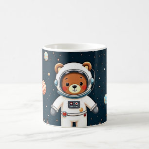 Cosmic Teddy Adventure Coffee Mug