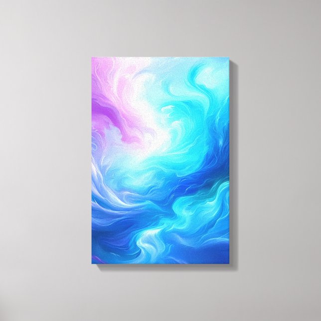 Cosmic Tides: Frozen Flame Print (Front)