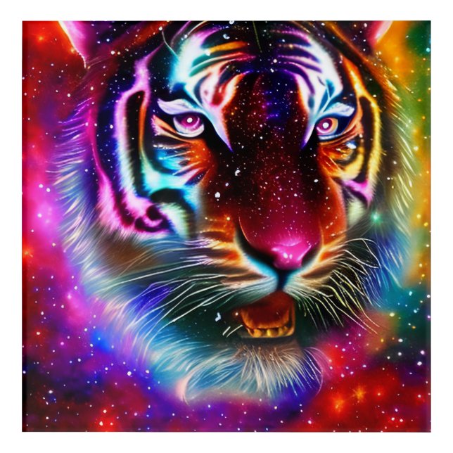 Cosmic Tiger Acrylic Print (Front)