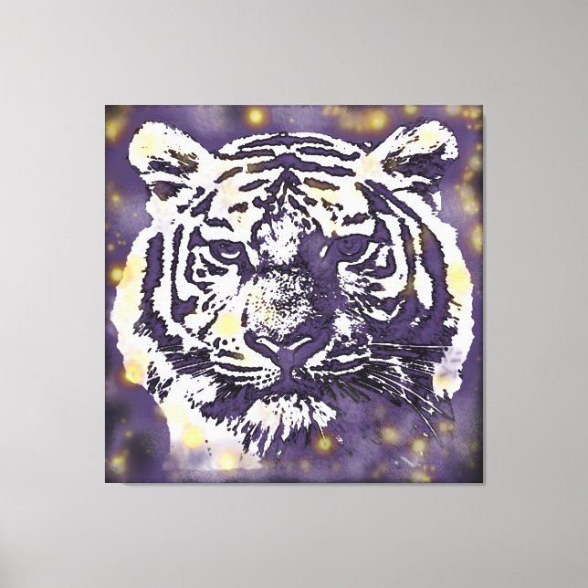 Cosmic Tiger Canvas Print (Front)
