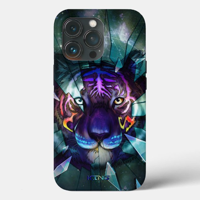 Cosmic Tiger Case-Mate iPhone Case (Back)