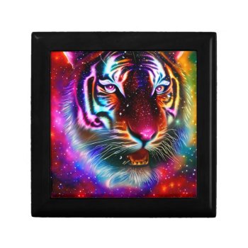 Cosmic Tiger Gift Box by angelandspot at Zazzle